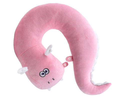 Подушка подголовник Дракон Лили FWPDGNLILY23PK000 розовая 37 см