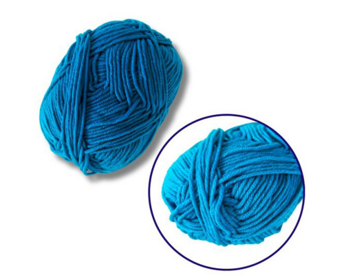 Пряжа фасована петляста NB111, 80% бавовни, 20% молочна клітковина, глибоке озеро
