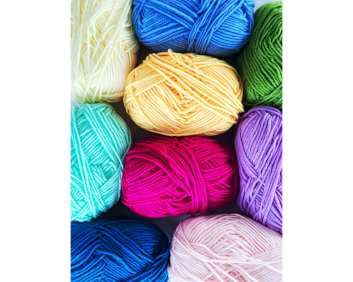 Пряжа фасована петляста NB111, 80% бавовни, 20% молочна клітковина, глибоке озеро