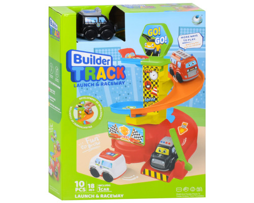 Дитячий ігровий гараж-автотрек 099-1(Black) машинка 7,5 см, 10 деталей