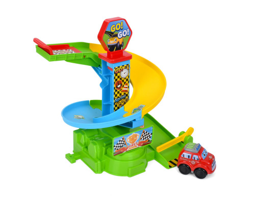 Дитячий ігровий гараж-автотрек 099-1(Black) машинка 7,5 см, 10 деталей