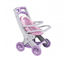 Коляска для кукол с шезлонгом Doloni Toys 0122/04 Серо-розовая Коляска для кукол с шезлонгом Doloni Toys 0122/04 Серо-розовая