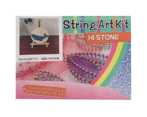 Дитячий набір для творчості стрінг-арт "Кит" YG0115(28713) дерев'яна основа