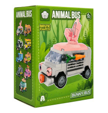 Дитячий конструктор Bunny Bus BB121E-A серії "Animal Bus", 104 деталі