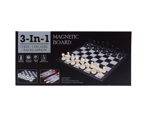 Магнітні шахи 3 в 1 20160 нарди, шахи, шашки