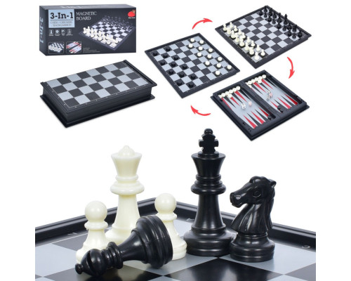 Магнітні шахи 3 в 1 20160 нарди, шахи, шашки