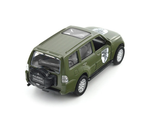 Автомодель серии "Шевроны Героев" Mitsubishi Pajero 4WD Tubro "93 ОМБр" TechnoDrive 250283M