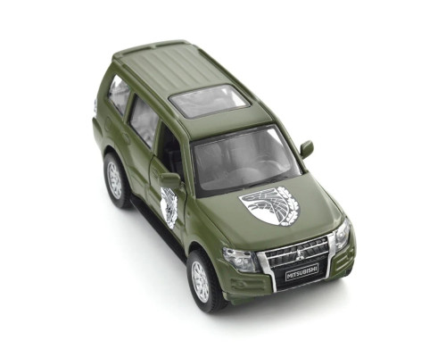Автомодель серии "Шевроны Героев" Mitsubishi Pajero 4WD Tubro "93 ОМБр" TechnoDrive 250283M