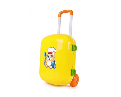 Игрушечная кухня с набором посуды 6078TXK в чемодане