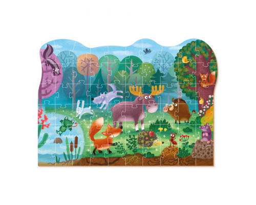 Дитячий пазл "Чудо-звірі в лісі" DoDo 300375, 60 ел.