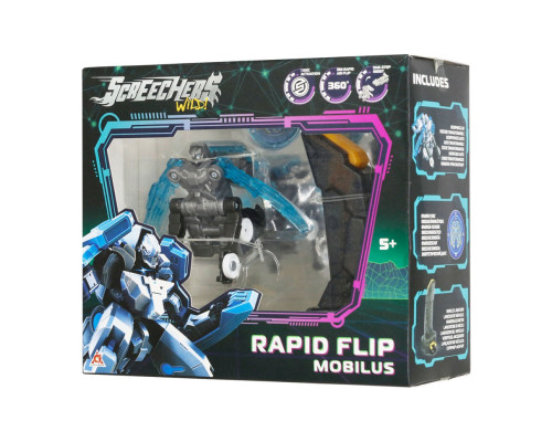 Игровой набор "S5 L0.5 Мобилиус" Screechers Wild! EU686102B запускатель, машинка-трансформер