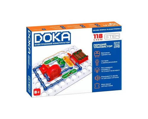 Конструктор електронний "118 СХЕМ" D70701 музика та світло