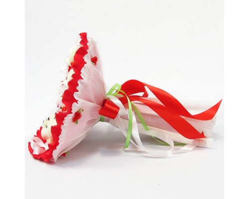 Букет из мягких игрушек 5 мишек 5289IT красный