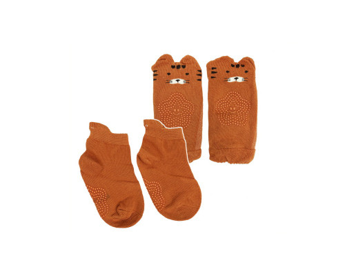 Дитячий набір наколінники і шкарпетки "Тигр" MGZ-0649(Orange)