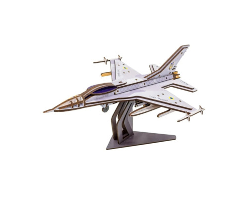 Дерев'яний 3D конструктор "F16" Арт-26913, 79 деталей