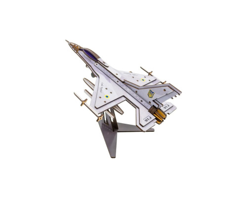Дерев'яний 3D конструктор "F16" Арт-26913, 79 деталей