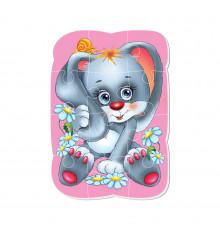 Магнітні пазли Малюк зможе "Зайчик" Vladi toys VT3301-03 А5, Укр