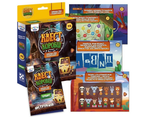 Настольная игра "Квест в коробке Видеоигра" VT5902-03 инструкция 12 карточек с заданиями