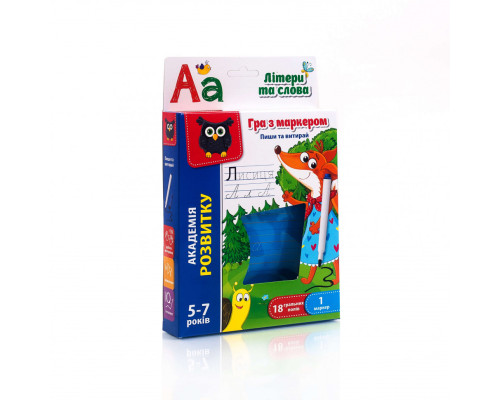 Детская игра с маркером Пиши и вытирай VT5010 на укр. языке "Буквы и слова" VT5010-13 (укр)
