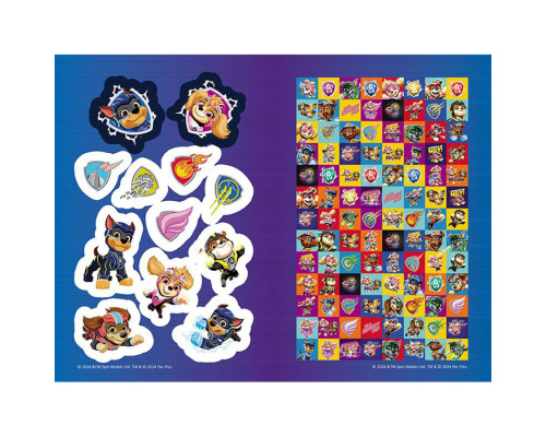 Цветные приключения с наклейками Суперспособности щенков 237005 Щенячий Патруль