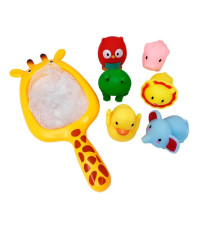 Набір іграшок для ванни MGZ-0933 сачок, 6 іграшок