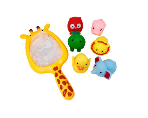 Набір іграшок для ванни MGZ-0933 сачок, 6 іграшок