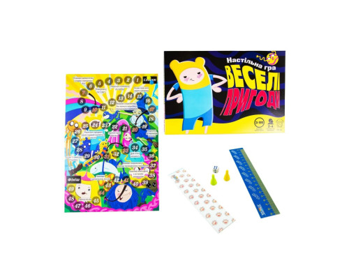 Настільна маршрутна гра "Веселі пригоди" Strateg 30244 українською мовою