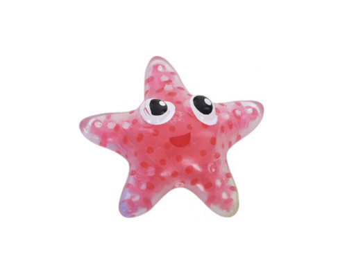 Дитяча іграшка-антистрес "Морська зірка" MS 3666(Red) з орбізом, 10 см