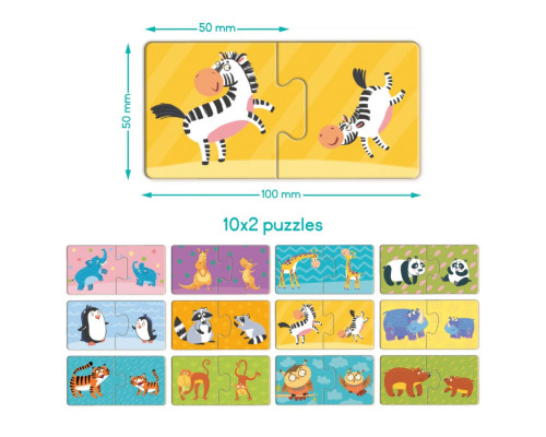 Детский пазл "ДУО-Мама и малыш" 300692, 24 элемента