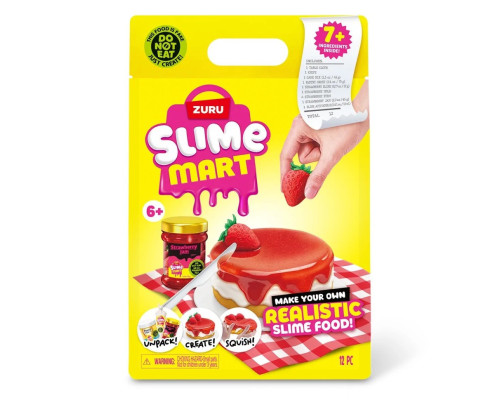 Ігровий набір зі слаймами "Полуничний чізкейк" Slime Mart 15901A серії "Shopping Bag"