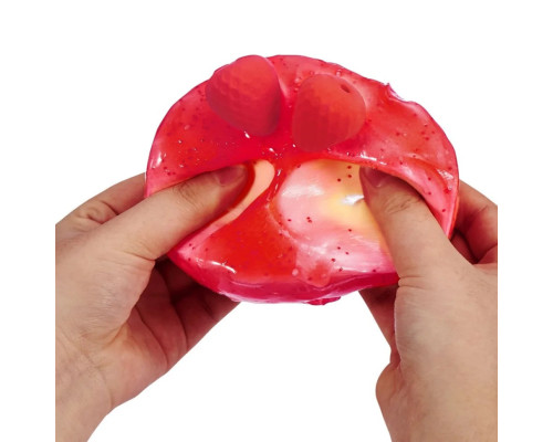 Ігровий набір зі слаймами "Полуничний чізкейк" Slime Mart 15901A серії "Shopping Bag"