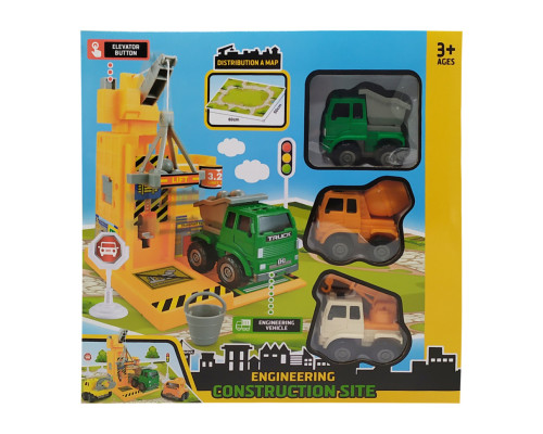 Игрушечный набор 717 карта, машинки