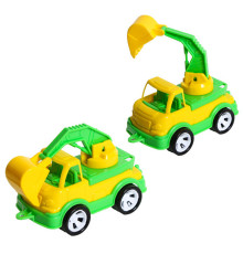 Детский экскаватор "Mini Matik" 002/4BMS(Yellow) подвижная стрела, 13,5 см