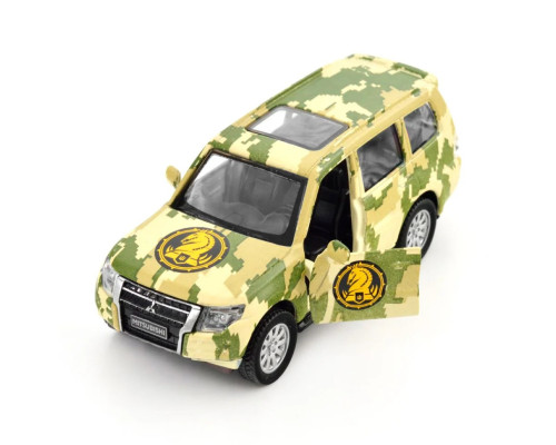 Автомодель серии "Шевроны Героев" Mitsubishi Pajero 4WD Tubro" 47 ОМБр" TechnoDrive 250361M