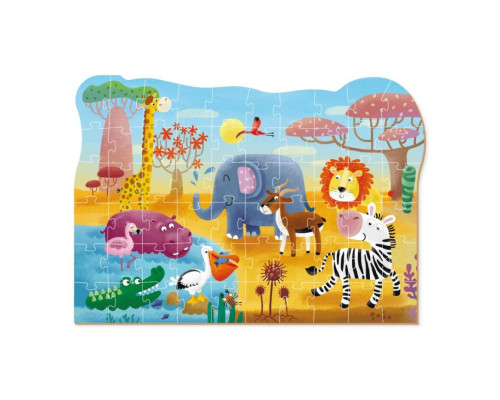 Дитячий пазл "Спекотна Африка" DoDo 300376, 60 ел.