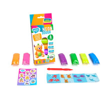 Набір тіста для ліплення "Neon Асорті" ТМ Lovin 41176, 6 кольорів по 35 г