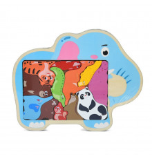 Дитячий дерев'яний пазл-вкладиш "Тваринки" MD 1500-4