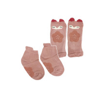 Дитячий набір наколінники і шкарпетки "Кіт" MGZ-0649(Pink)