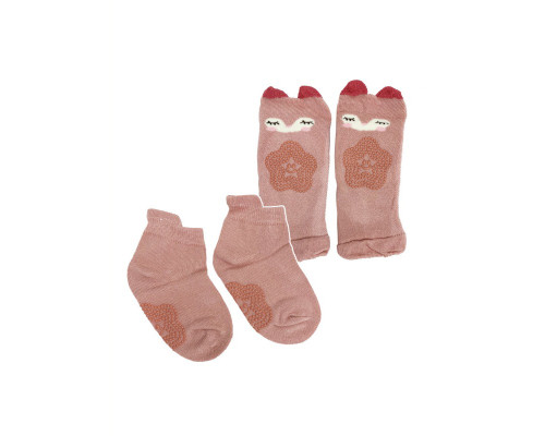 Дитячий набір наколінники і шкарпетки "Кіт" MGZ-0649(Pink)