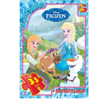 Дитячий пазл "Frouzen Крижане Серце" FR008 постер 35 елементів