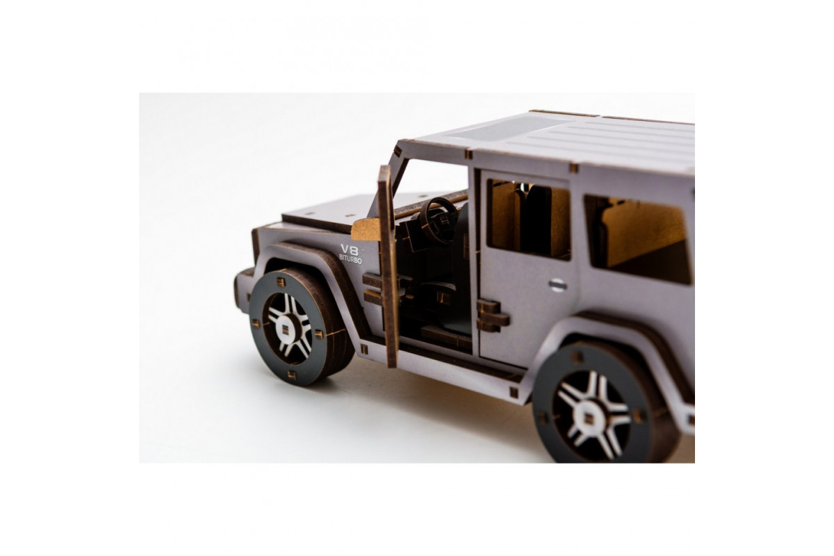Дерев'яний 3D конструктор "Gelandewagen" Puz-26914, 109 деталей Дерев'яний 3D конструктор "Gelandewagen" Puz-26914, 109 деталей