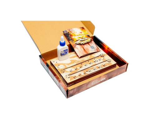 Дерев'яний 3D конструктор "Абрамс" Puz-00939, 187 деталей