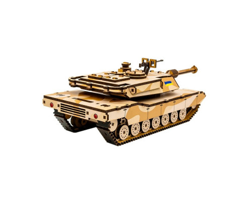 Дерев'яний 3D конструктор "Абрамс" Puz-00939, 187 деталей