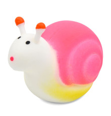 Детская игрушка-антистресс "Улитка" MS 4044(Pink) размер 8,5 см, мука