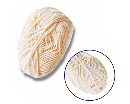 Пряжа фасована петляста NB108, 80% бавовни, 20% молочна клітковина, колір шкіри