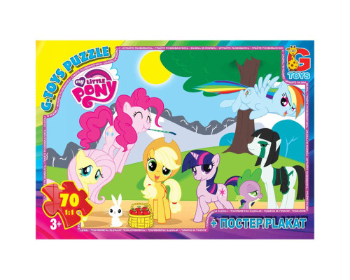 Дитячий пазл "My little Pony" MLP002 постер 70 елементів