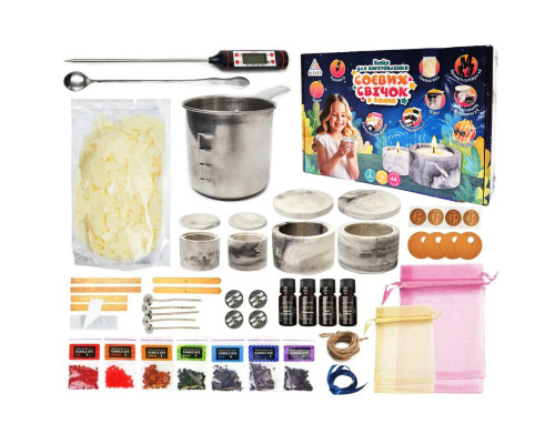 Набір для виготовлення соєвих свічок Maxi SSM-002 в кашпо