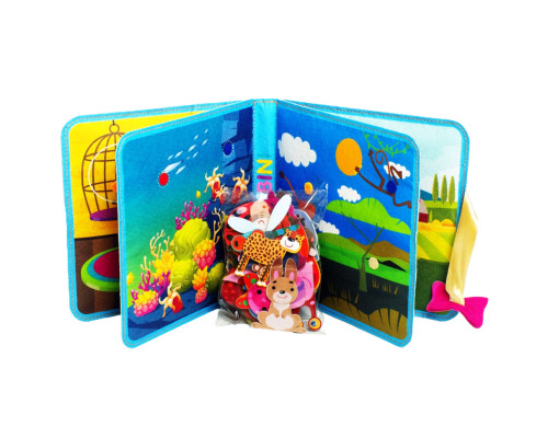 Розвиваюча Фетрова книга "Хто де живе?" 403976