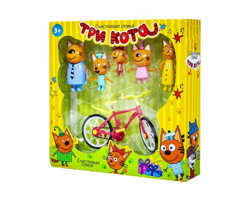 Ігровий набір Три кота N73 з велосипедом