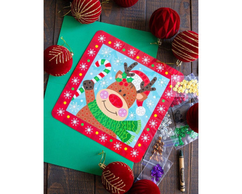 Дитячий набір для творчості "Новорічні листівки з паєтками" 10100694